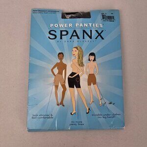 SPANX Women's Power Panties Black Size C New/Sealed NWT Tummy Control